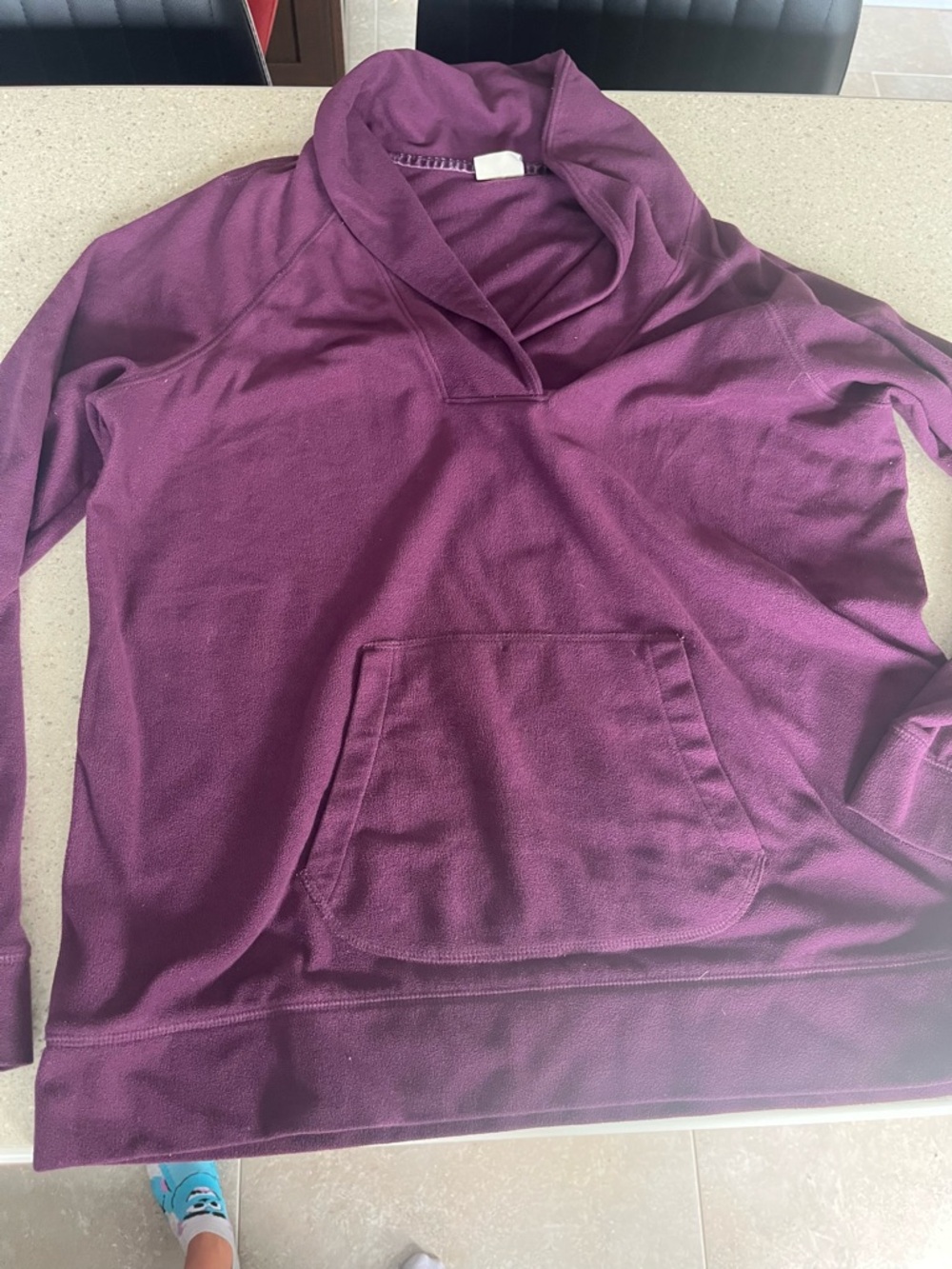 L.L. Bean Plum Fleece Pullover